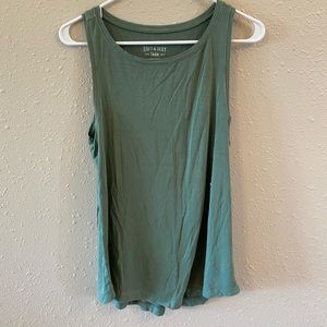 American eagle green tank top size medium